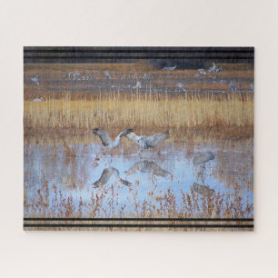Sandhill Crane Birds Wildlife Animal Jigsaw Puzzle
