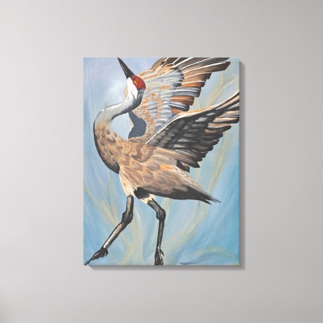 Sandhill Crane canvas print (Front)
