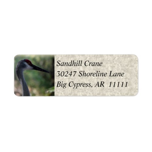 Sandhill Crane Customizable Address Labels