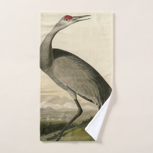 Sandhill Crane from Audubons Birds of America Bath Towel Set