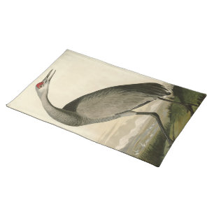 Sandhill Crane from Audubon's Birds of America Cloth Placemat