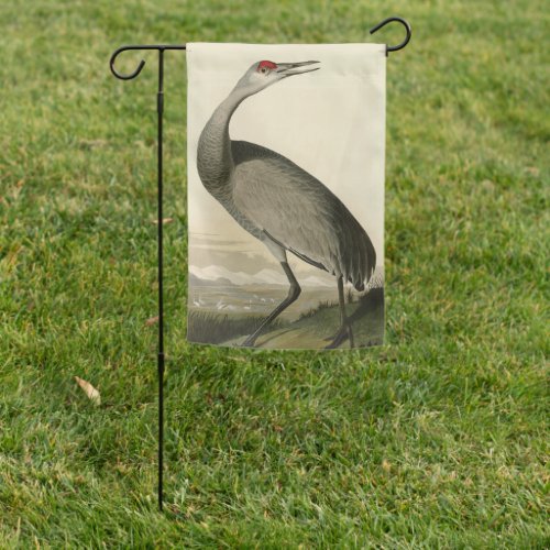 Sandhill Crane from Audubons Birds of America Garden Flag