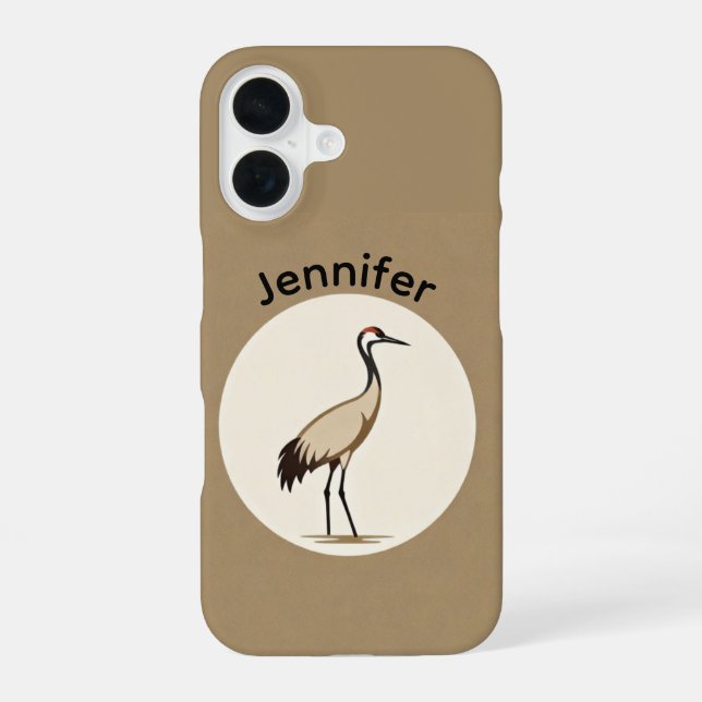 Sandhill Crane Logo iPhone Case (Back)