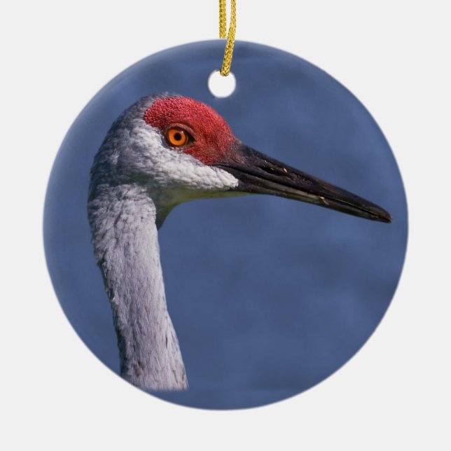Sandhill Crane Ornament (Front)