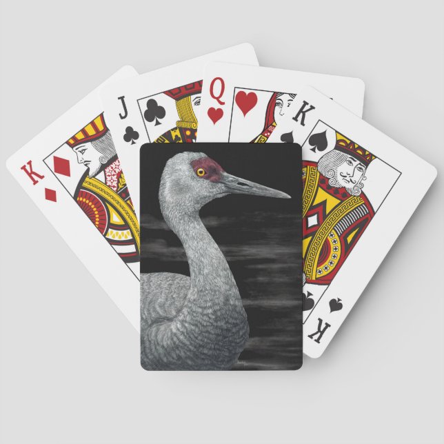 Sandhill Crane Playing Cards - "Ancient Traveler" (Back)