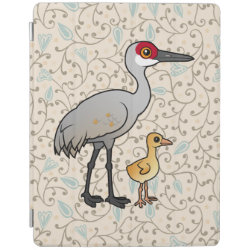 Sandhill Crane with Chick iPad 2/3/4 Cover