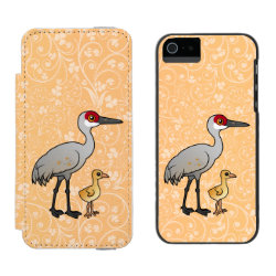 Sandhill Crane with Chick Incipio Watson™ iPhone 5/5s Wallet Case