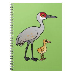Sandhill Crane with Chick Photo Notebook (6.5
