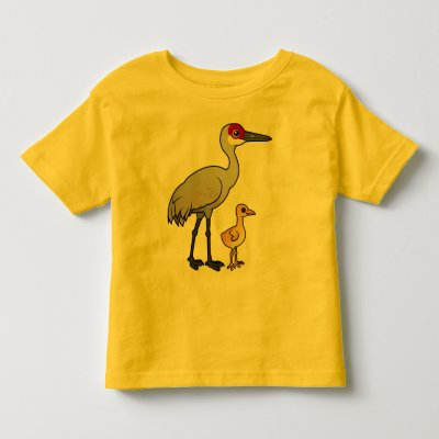 Sandhill Crane with Chick Toddler T-shirt