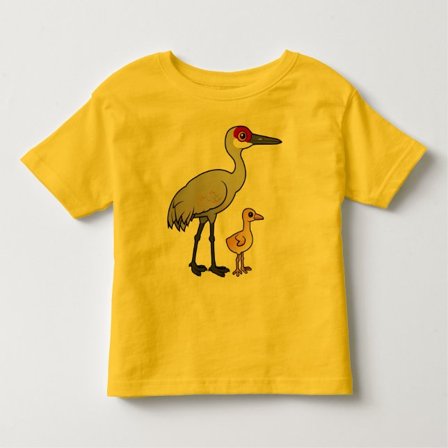 Sandhill Crane with Chick Toddler T-shirt (Front)
