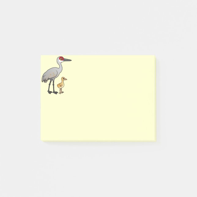 Sandhill Crane with Colt Post-it Notes (Front)