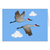Sandhill Cranes in Flight (Front Horizontal)
