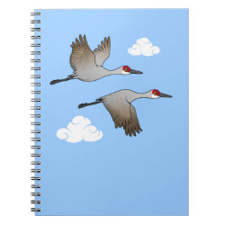 Sandhill Cranes in Flight Photo Notebook (6.5