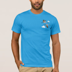 Sandhill Cranes in Flight Men's Basic American Apparel T-Shirt