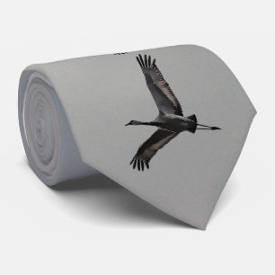 SANDHILL CRANES NECK TIE