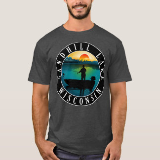 Sandhill Lake Wisconsin Fishing T-Shirt
