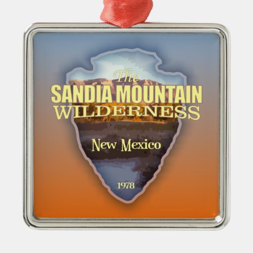 Sandia Mountain WA arrowhead Metal Ornament