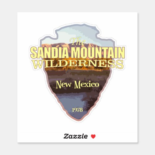 Sandia Mountain WA arrowhead Sticker