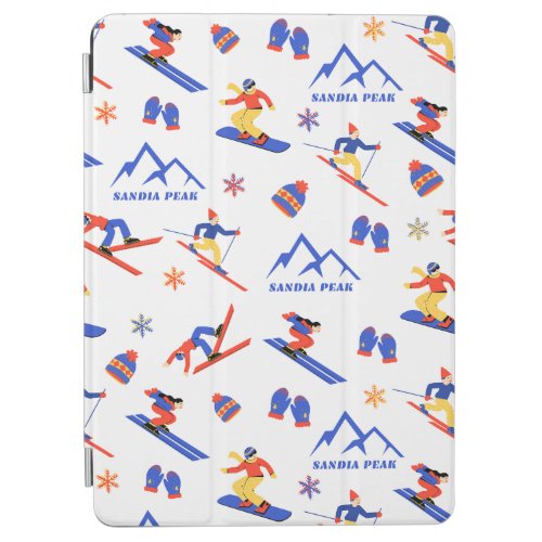 Sandia Peak New Mexico Ski Snowboard Pattern iPad Air Cover