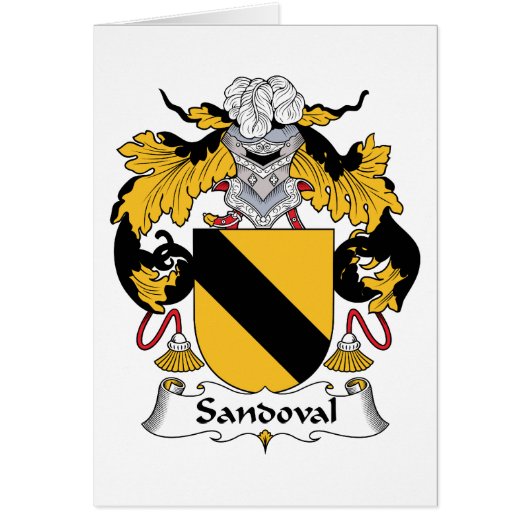 Sandoval Family Crest Cards (Front)