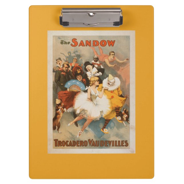 Sandow Trocadero Vaudevilles Carnival Theme Clipboard (Front)