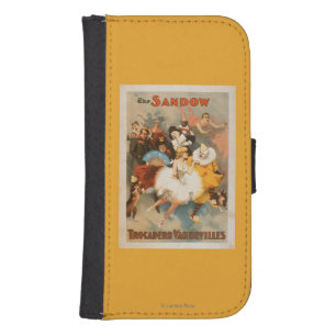 Sandow Trocadero Vaudevilles Carnival Theme Samsung S4 Wallet Case