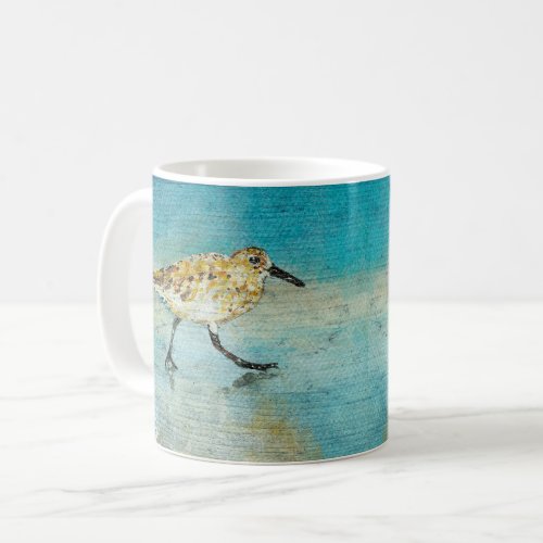 Sandpiper Coastal Bird Wading Ocean Beach Coffee Mug