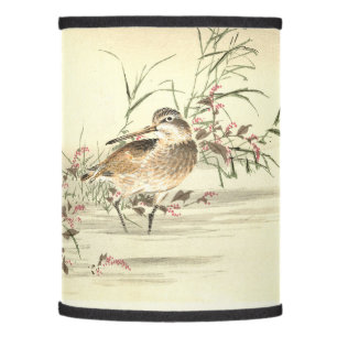 Sandpiper In Water Vintage Japanese Oriental Art L Lamp Shade