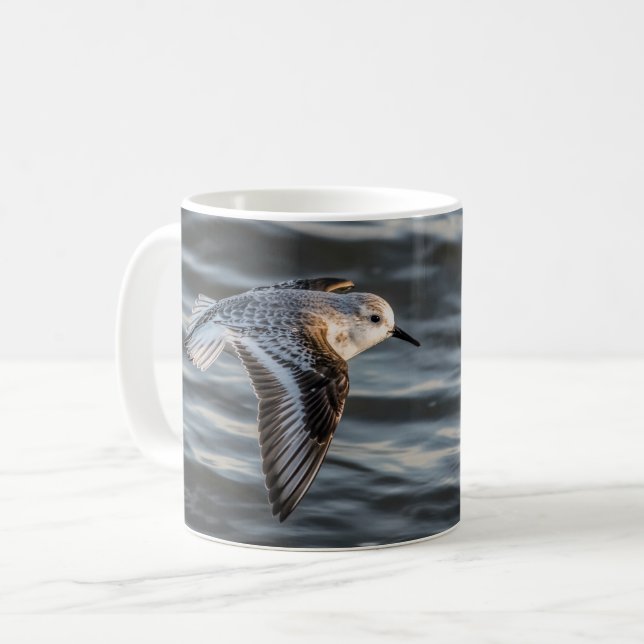 Sandpiper Save Our Shorebirds Mug by RoseWrites (Front Left)