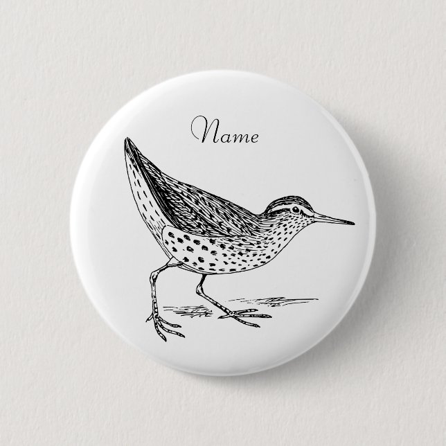 Sandpiper Shorebird Thunder_Cove Button (Front)