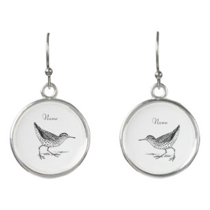Sandpiper Shorebird Thunder_Cove Earrings