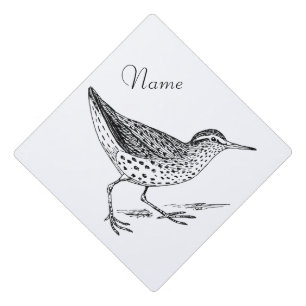 Sandpiper Shorebird Thunder_Cove Graduation Cap Topper