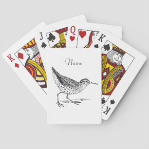 Sandpiper Shorebird Thunder_Cove Poker Cards