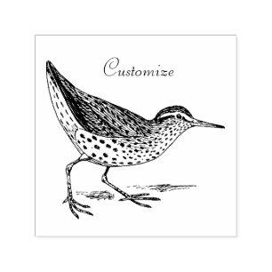 Sandpiper Shorebird Thunder_Cove Self-inking Stamp
