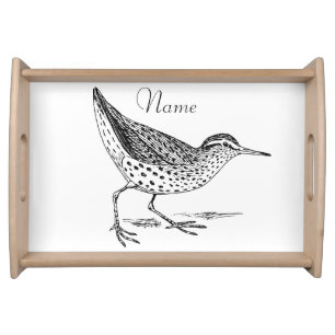 Sandpiper Shorebird Thunder_Cove Serving Tray