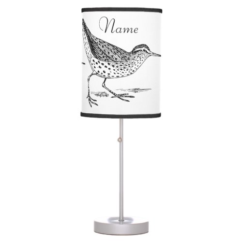 Sandpiper Shorebird Thunder_Cove Table Lamp