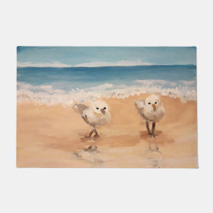 Sandpipers by the Sea Shore  Doormat