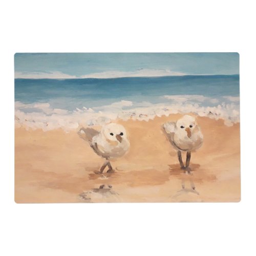 Sandpipers by the Sea Shore  Placemat