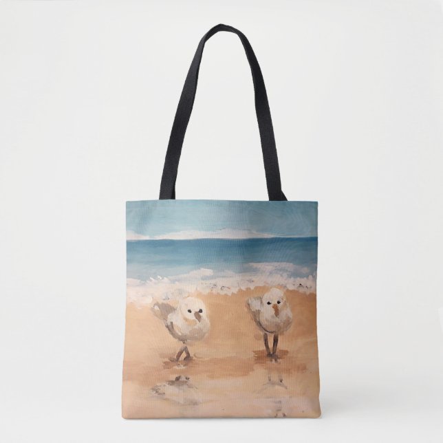 Sandpipers by the Sea Shore Tote Bag (Front)