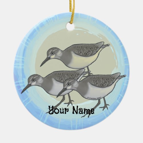 Sandpipers Ceramic Ornament