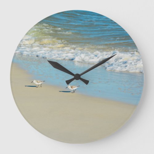 Sandpipers Large Clock