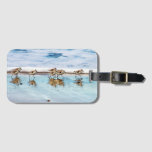 Sandpipers Running Along The Beach Luggage Tag at Zazzle