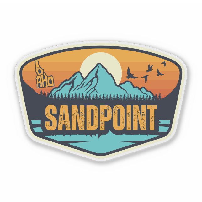 Sandpoint, Idaho Sticker (Front)