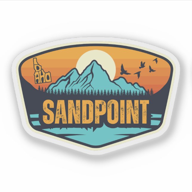 Sandpoint, Idaho Sticker (Front)