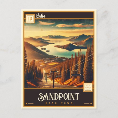 Sandpoint Idaho   Vintage Postcard