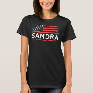 SANDRA AMERICAN FLAG FOR SANDRA T-Shirt
