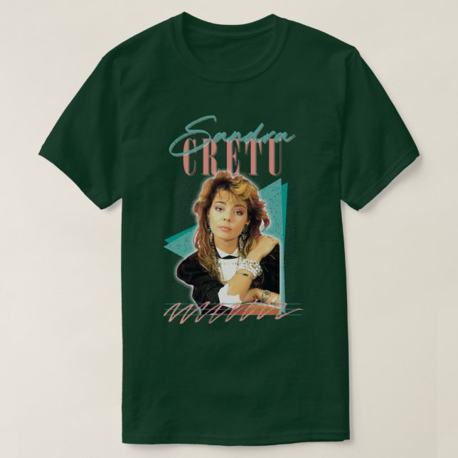 Sandra Cretu 80s Retro Fan Art Design3 T-Shirt (Design Front)