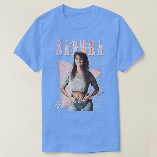 Sandra Cretu 80s Retro Fan Art Design 1 T-Shirt (Design Front)
