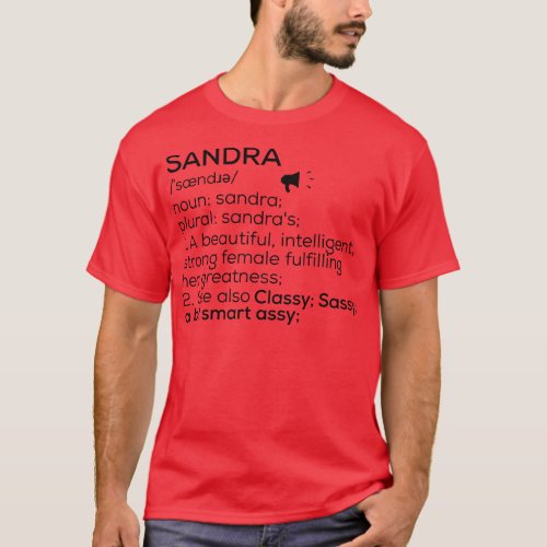 Sandra Name Definition Sandra Female Name T_Shirt