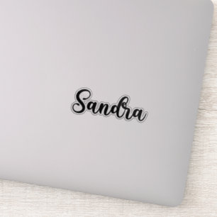Sandra Name - Handwritten Calligraphy Sticker
